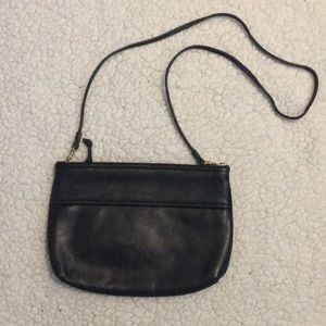 Vintage leather cross-body bag